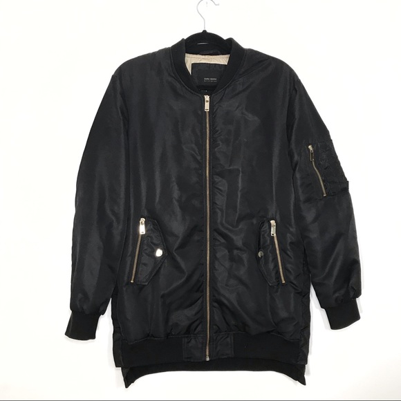 zara oversized bomber jacket
